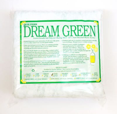 Quilters Dream Green Recycled Polyester Wadding, Twin Size