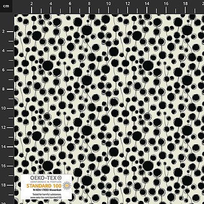 Quilters Coordinates fabric: Bubbles Magnolia (per 1/4 metre)