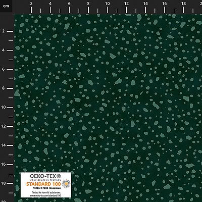 Quilters Coordinates fabric: Drops Emerald (per 1/4 metre)