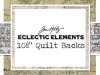 Image for Eclectic Elements 108 Quilt Backs