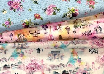 We'll Always Have Paris fabrics by Michael Miller