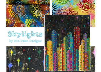 Skylights fabrics by Sue Penn