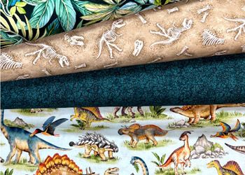 Dinosaurs, Dinosaurs fabrics from Michael Miller