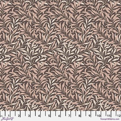 William Morris Thameside Fabric: Willow Boughs Chocolate (per 1/4 metre)