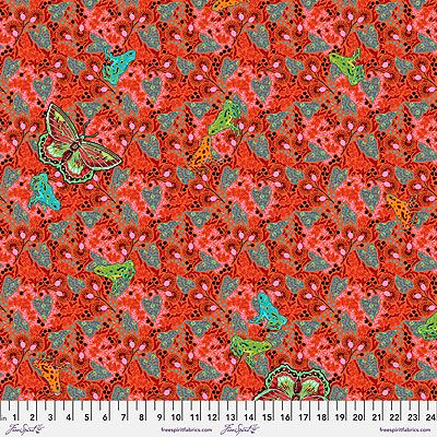 Tropicalism Fabric: Tabasco Rouge (per 1/4 metre)