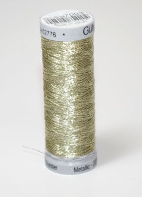 Gutermann Sulky Metallic Thread: Light Gold 7003