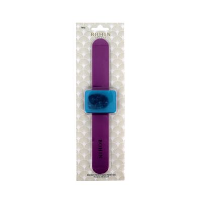 Bohin Magnetic Pincushion Bracelet Purple