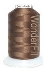 Deco Bob: 80wt 2ply Polyester Thread 2000m Spool Dark Tan