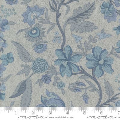 Sacre Bleu fabric: Parterre, Ciel Blue