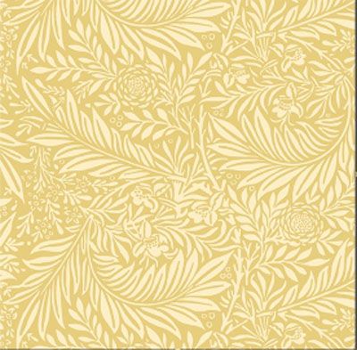 Fleur Nouveau fabric: Foliage Yellow (per 1/4 metre)