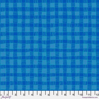 Brandon Mably Fabric Gingham Blue (per 1/4 metre)