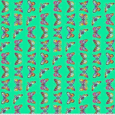 Tula Pink Daydreamer fabric: Butterfly Hugs Lagoon (per 1/4 metre)