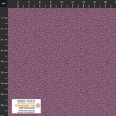 Quilters Coordinates fabric: Circle Dots Purple (per 1/4 metre)