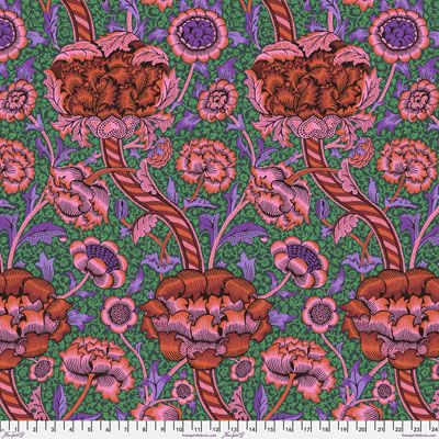 Kaffe Fassett x Morris & Co Fabric: Wandle Red