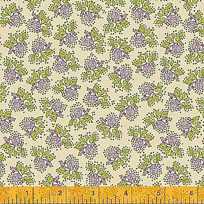 Buttons and Blooms fabric: Petit Bouquet Oyster Stew (per 1/4 metre)