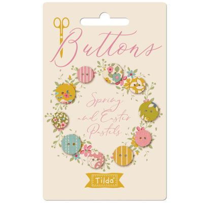 Tilda Creating Memories Buttons: Spring and Easter Pastels