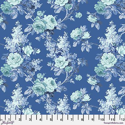 A Celebration of Sanderson fabric: Sorilla Small Indigo (per 1/4 metre)