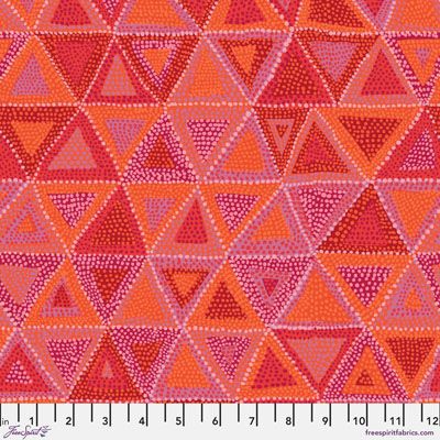 Kaffe Fassett Fabric Beaded Tents Red (per 1/4 metre)