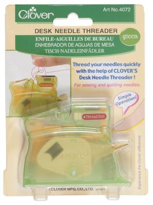 Clover Desk Needle Threader (Green)