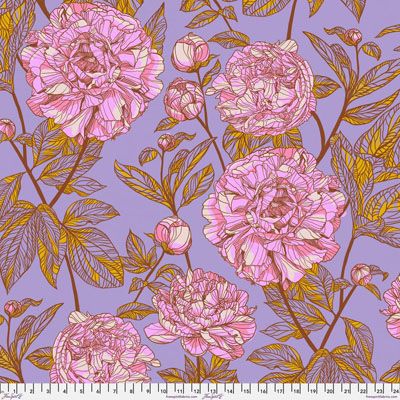 Anna Maria Horner Extra Wide Quilt Back Fabric: Peony Heather (per 1/4 metre)