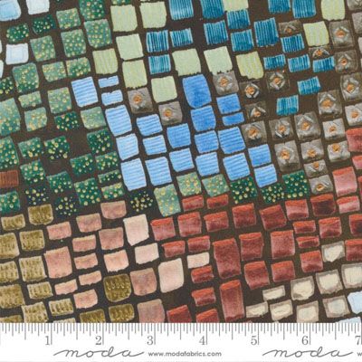 Desert Oasis Fabric: Tipping the Scales Earth (per 1/4 metre)