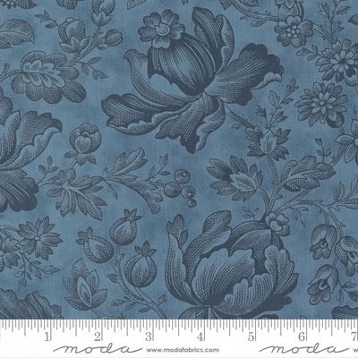 Cascade fabric: Romantic Toile Dusk (per 1/4 metre)