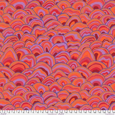 Kaffe Fassett Collective Wobble fabric Red