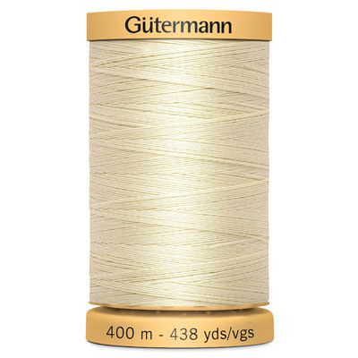 Gutermann Natural Cotton 50 Weight Thread 400m 919 Off White