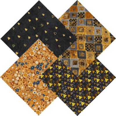 Gustav Klimt fabric: Jasper Fat Quarter Bundle