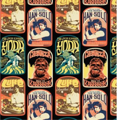 Star Wars Fabric: Rebel Comic Posters (per 1/4 metre)