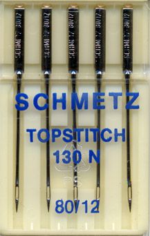 Schmetz Topstitch Sewing Machine Needles Size 80/12