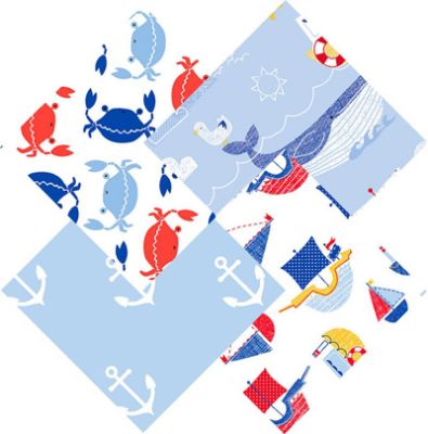 Nautical Friends Fat Quarter Pack