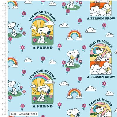 Snoopy Groovin' fabric: Good Friend