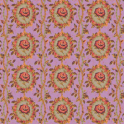 New Vintage Fabric: Charmed Lilac (per 1/4 metre)