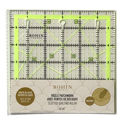 Bohin Slotted Quilting Ruler 6' x 6'