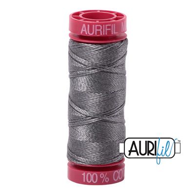 Aurifil 12 Cotton Thread 5004 Grey Smoke