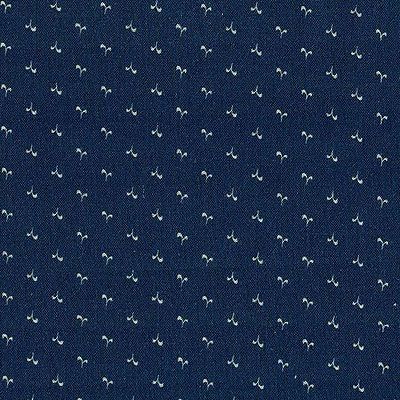 Nellie's Shirtings Fabric: Wings Blue (per 1/4 metre)