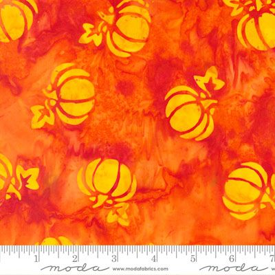 Bonfire Batik fabric: Seed Pods Flame (per 1/4 metre)