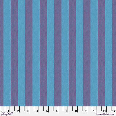 Kaffe Fassett Fabric: Shot Cotton Stripes Wide Blueberry (per 1/4 metre)