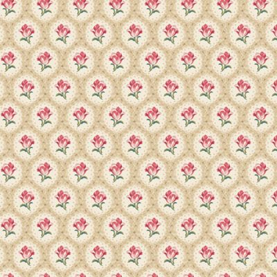 Midnight Meadow fabric: Cameo, Tan