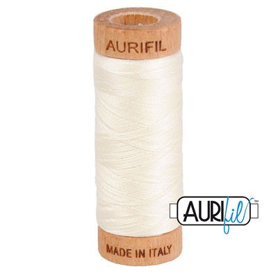 Aurifil 80 Cotton Thread 2026 Chalk 274m