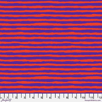 Kaffe Fassett Collective: Comb Stripe Purple (per 1/4 metre)