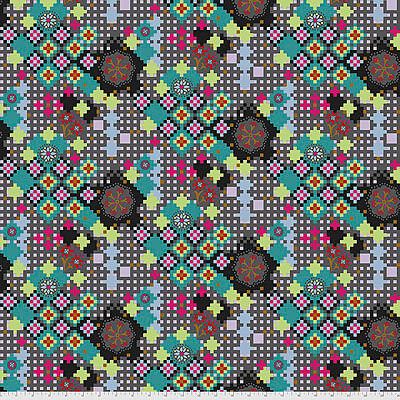 Love Always AM fabric: Postage Due Kaleidoscope (per 1/4 metre)