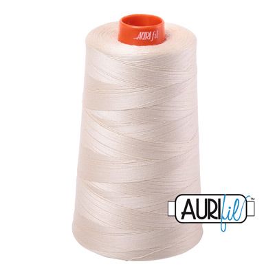 Aurifil 50/2 Cotton Thread Cone 5950m Light Beige Colour 2310