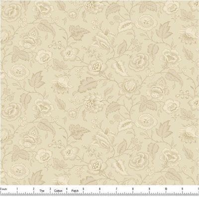 Wildflower Cottage fabric: Ivory Floral