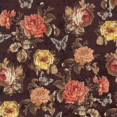 Spring Meadow Fabric: Spring Meadow Walnut (per 1/4 metre)