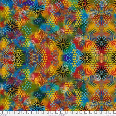 Sue Penn Skylights fabric: Starburst, Multi