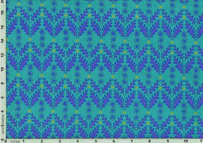 Free Spirit Designers Fabric: Fallen Teal (per 1/4 metre)