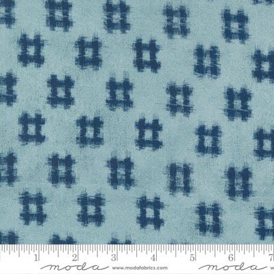 Indigo Blooming fabric: Bara Water