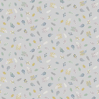 Heather and Sage fabric: Sprig Scatter Grey (per 1/4 metre)